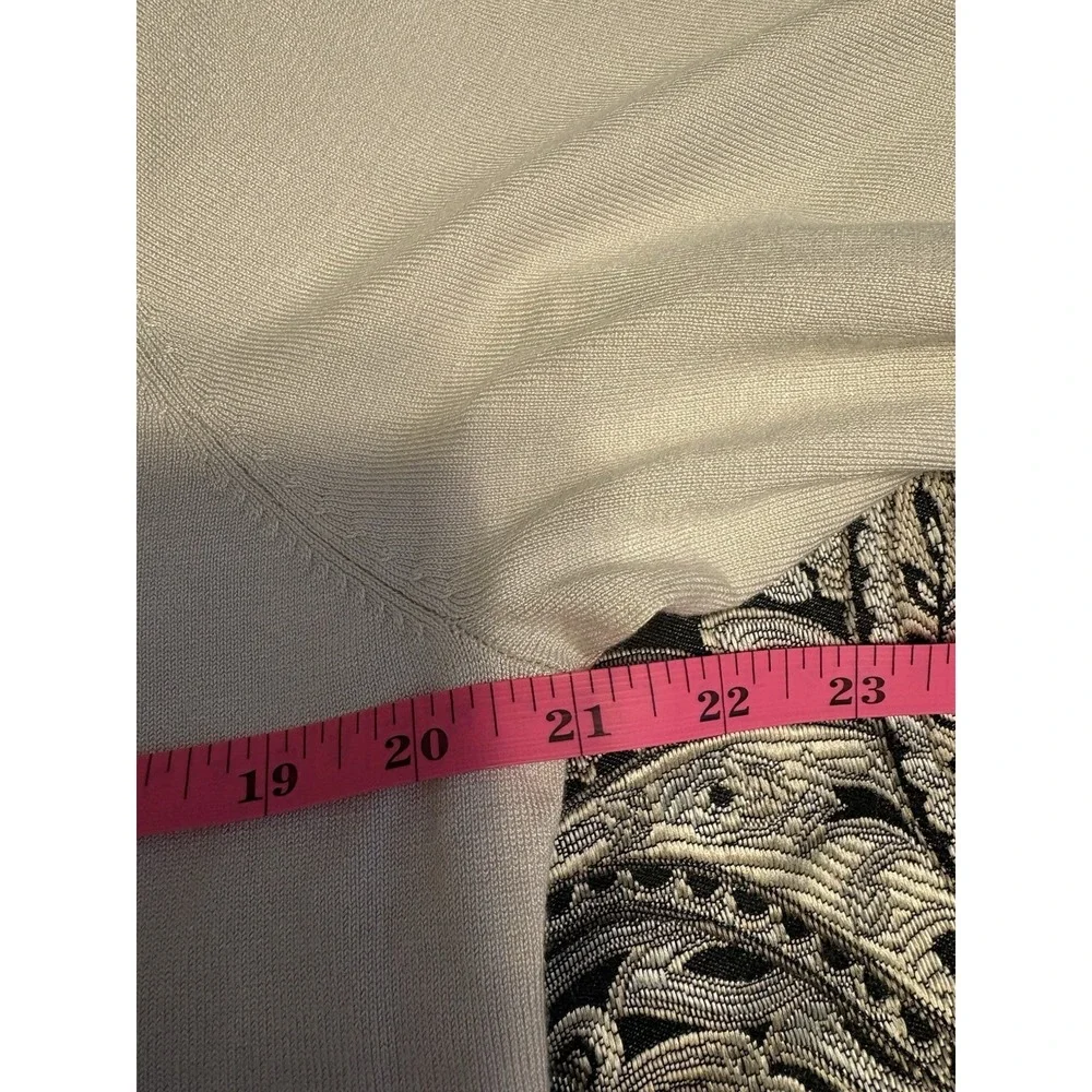 DKNY Ladies Puff Short Sleeve Sweater Size XXL Birch